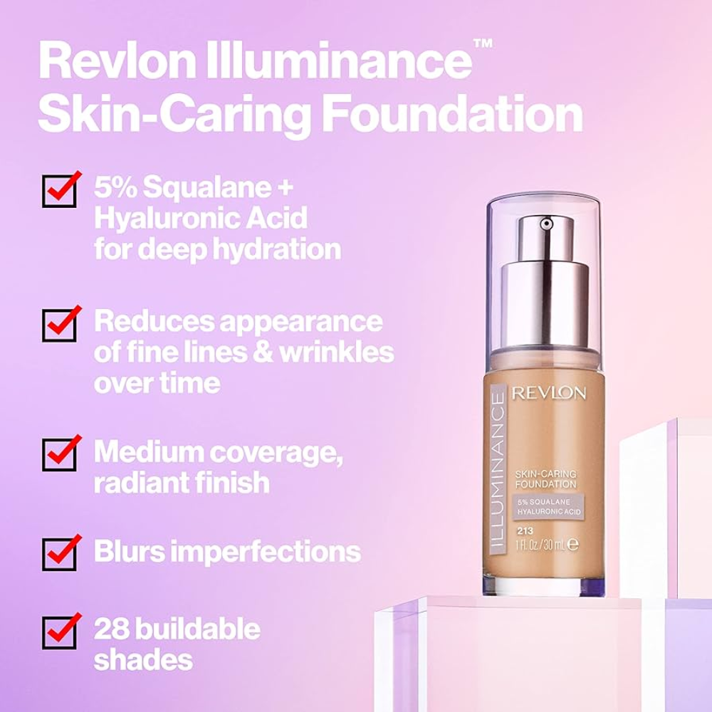 Revlon Illuminance Skin-Caring Foundation 30mL - 305 Medium Sand