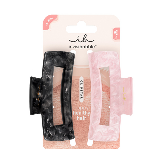 Invisibobble Clipstar Hair Claw Clip 2Pk - Eclipse Glossy