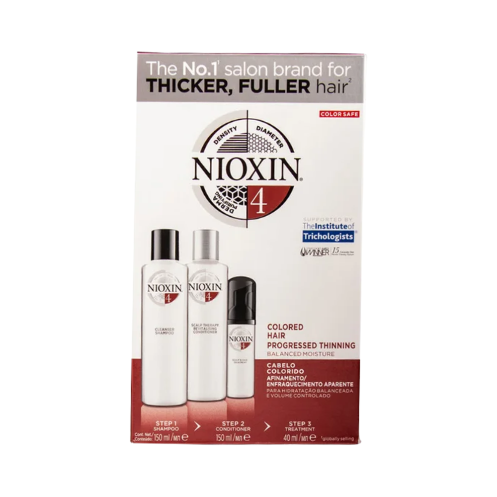 Nioxin System 4 Trial Kit - Colored Hair With Progressed Thinning