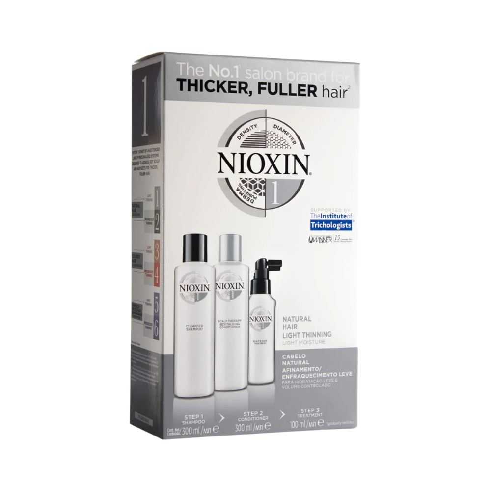 Nioxin System 1 Full Size Kit - Natural Hair Light Thinning