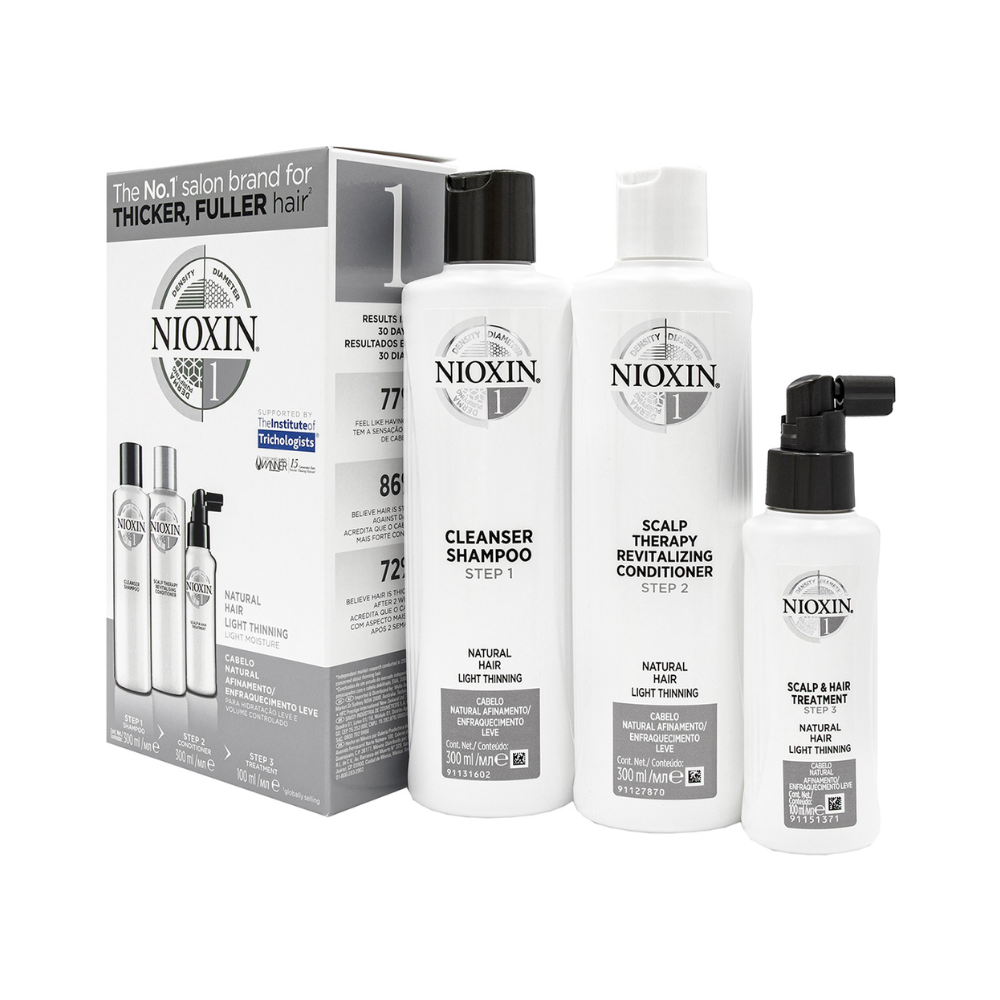 Nioxin System 1 Full Size Kit - Natural Hair Light Thinning