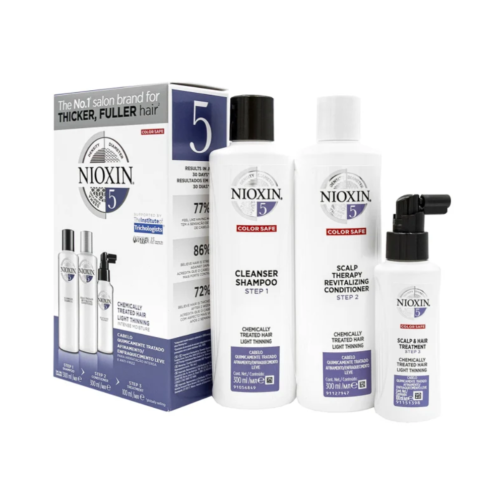 Nioxin System 5 Full Size Kit - Chemically Treated Hair With Light Thinning