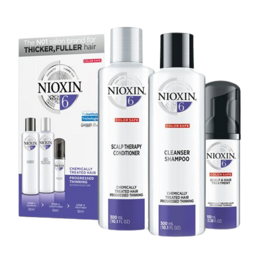 Nioxin System 6 Full Size Kit - Chemically Treated Hair With Progressed Thinning