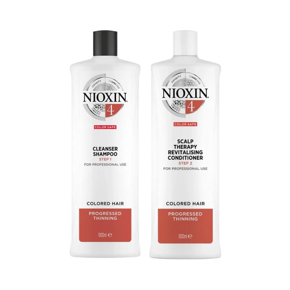 Nioxin System 4 Cleanser Shampoo and Revitalising Conditioner 1 Litre/1000mL Duo