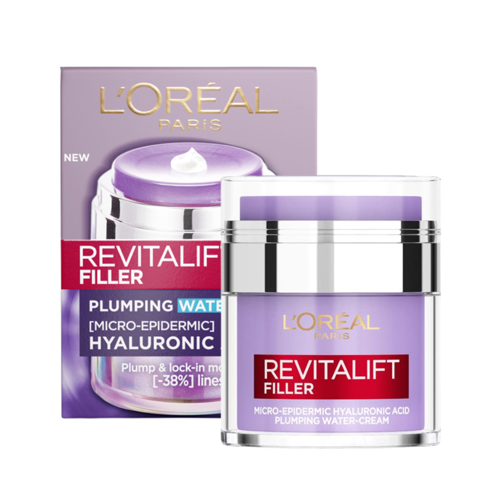 L'Oreal Paris Revitalift Filler [Micro-Epidermic] Hyaluronic Acid Plumping Water Cream 50mL