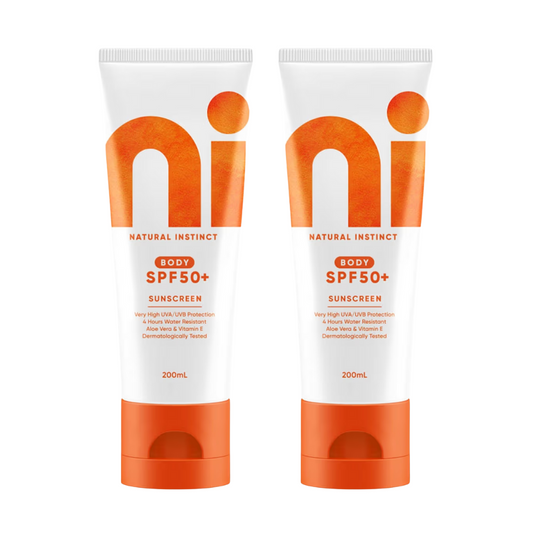 2 x Natural Instinct Clean Body Sunscreen SPF 50+ 200mL