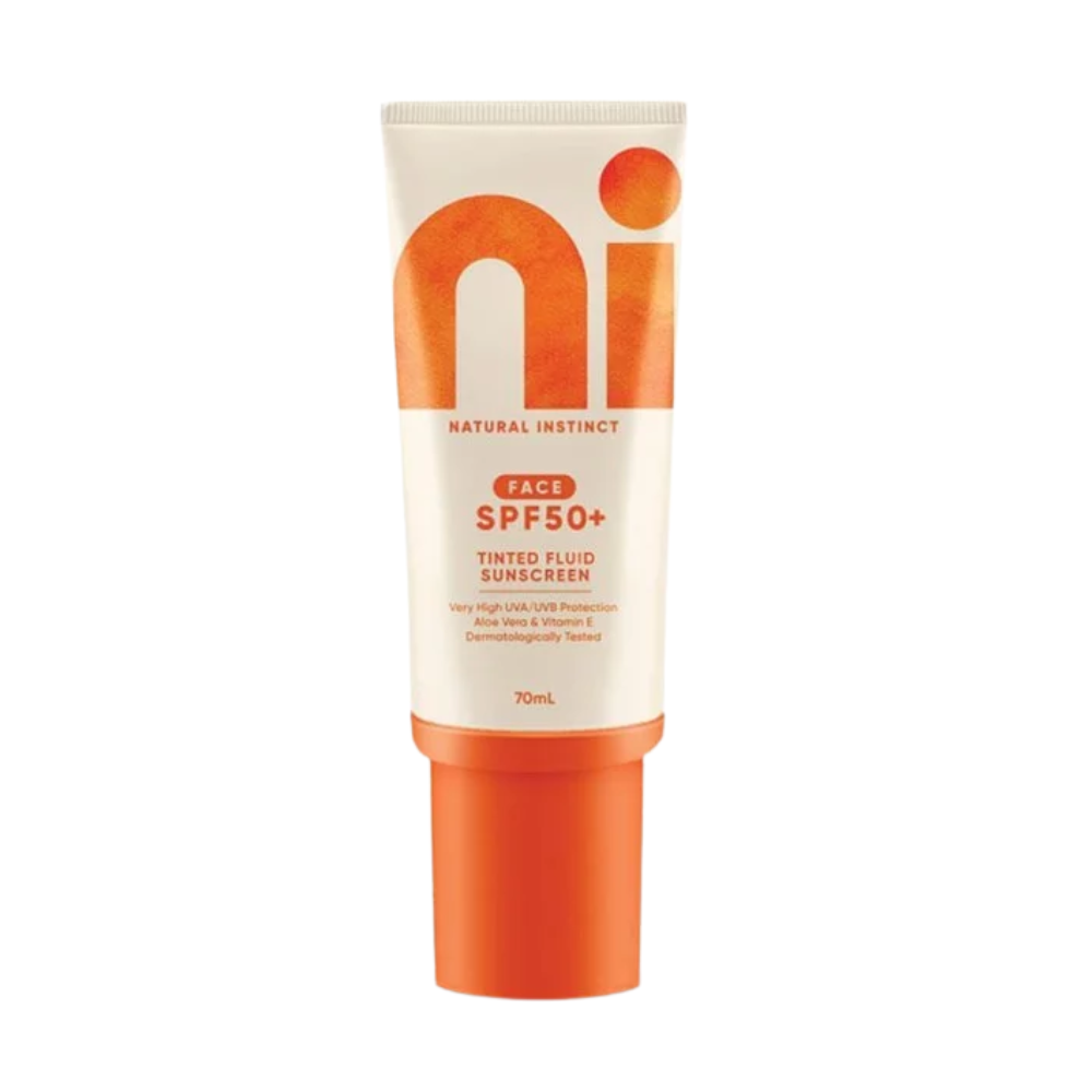 Natural Instinct Clean Body Sunscreen 200mL & Tinted Fluid Face Sunscreen 70mL SPF 50+ Duo