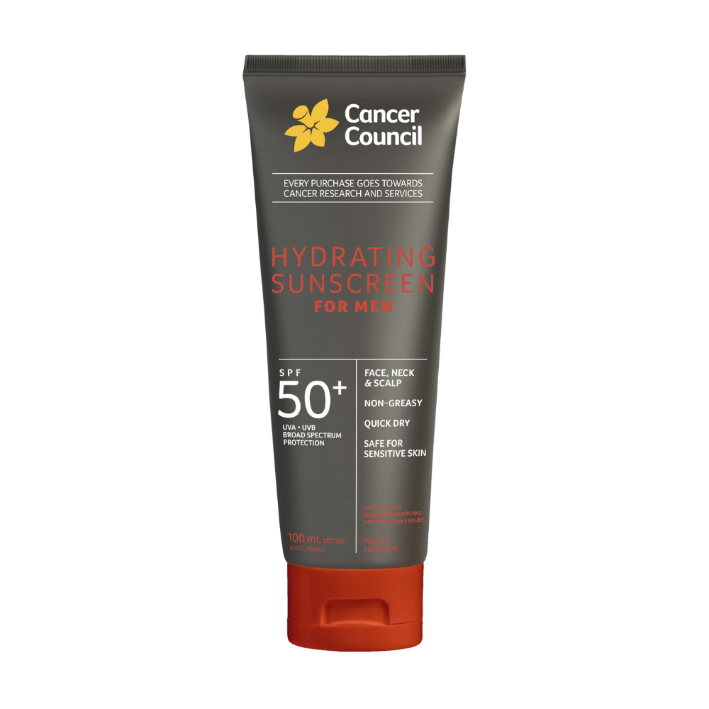 5 x Cancer Council Hydrating Sunscreen For Men SPF50+ 100mL