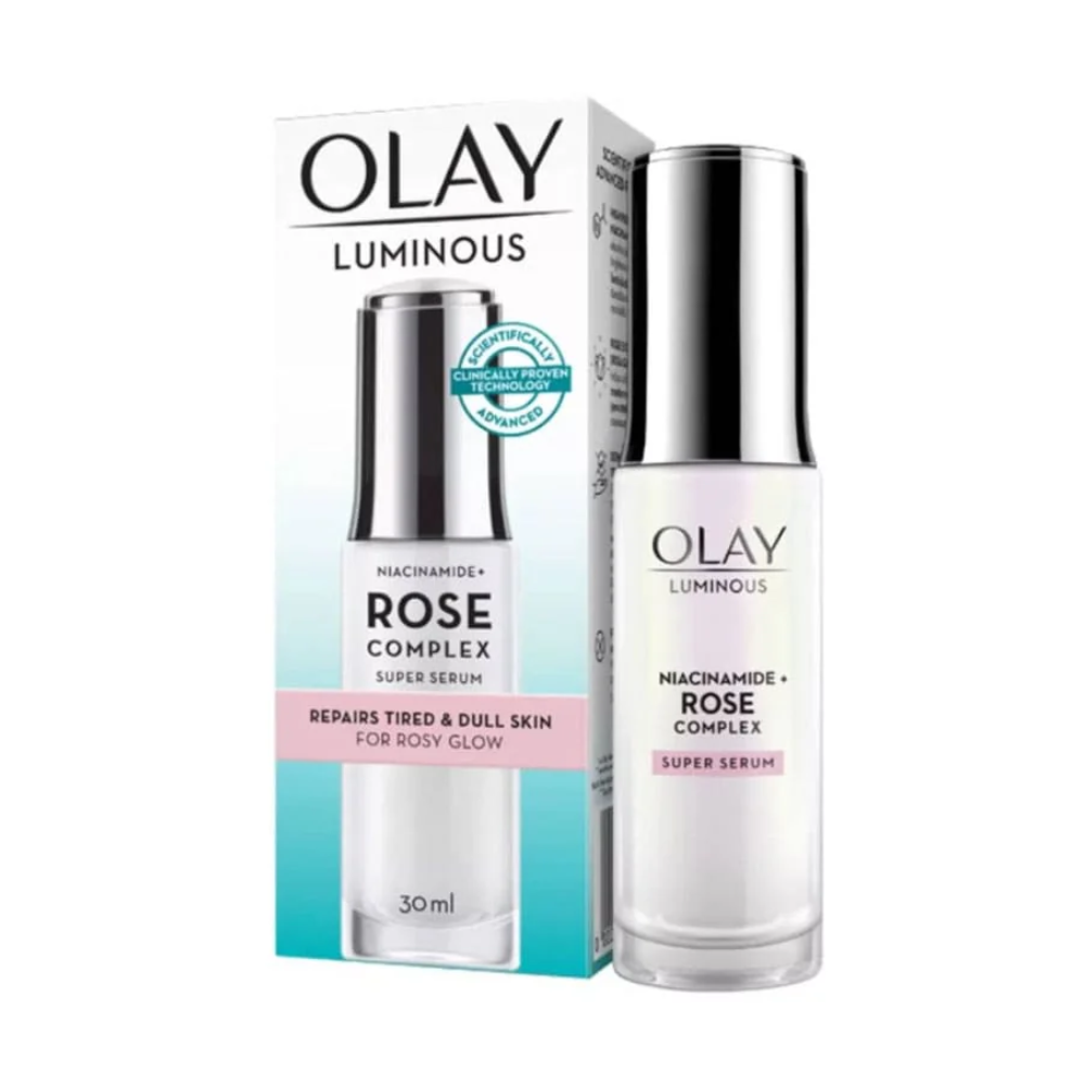 2 x Olay Luminous Niacinamide + Rose Complex Super Serum 30mL
