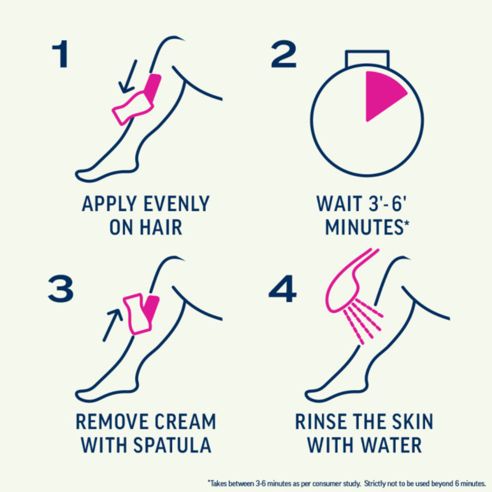 6 x Veet Pure Hair Removal Cream Legs & Body 100mL