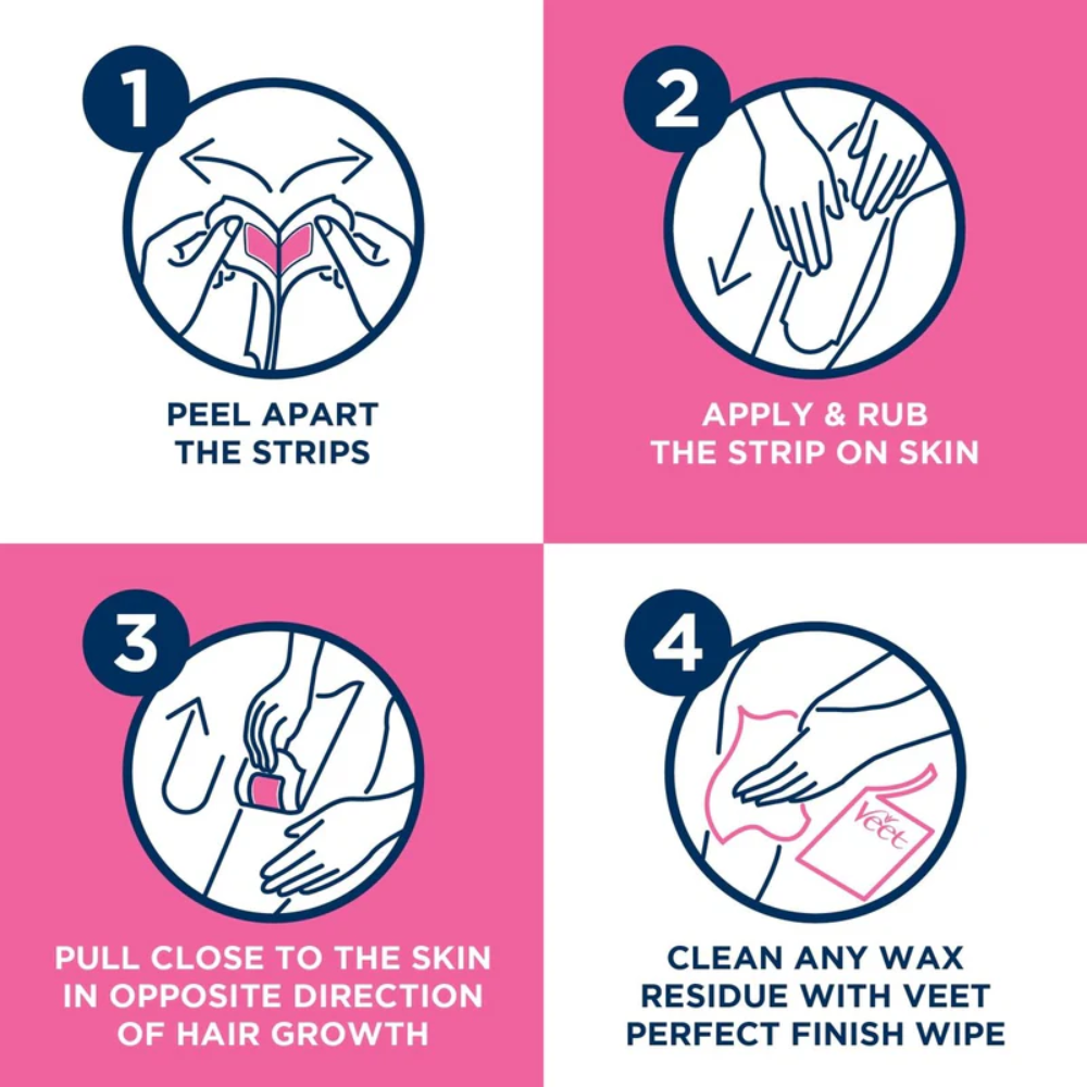 12 x Veet Easy-Gel Bikini Wax Strips 16 Pack