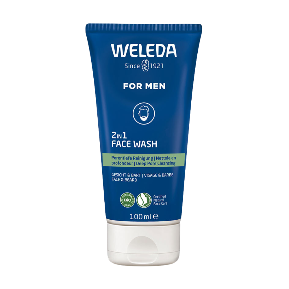 Weleda Men Face Wash 100mL & Multi-Action Serum 30mL Duo