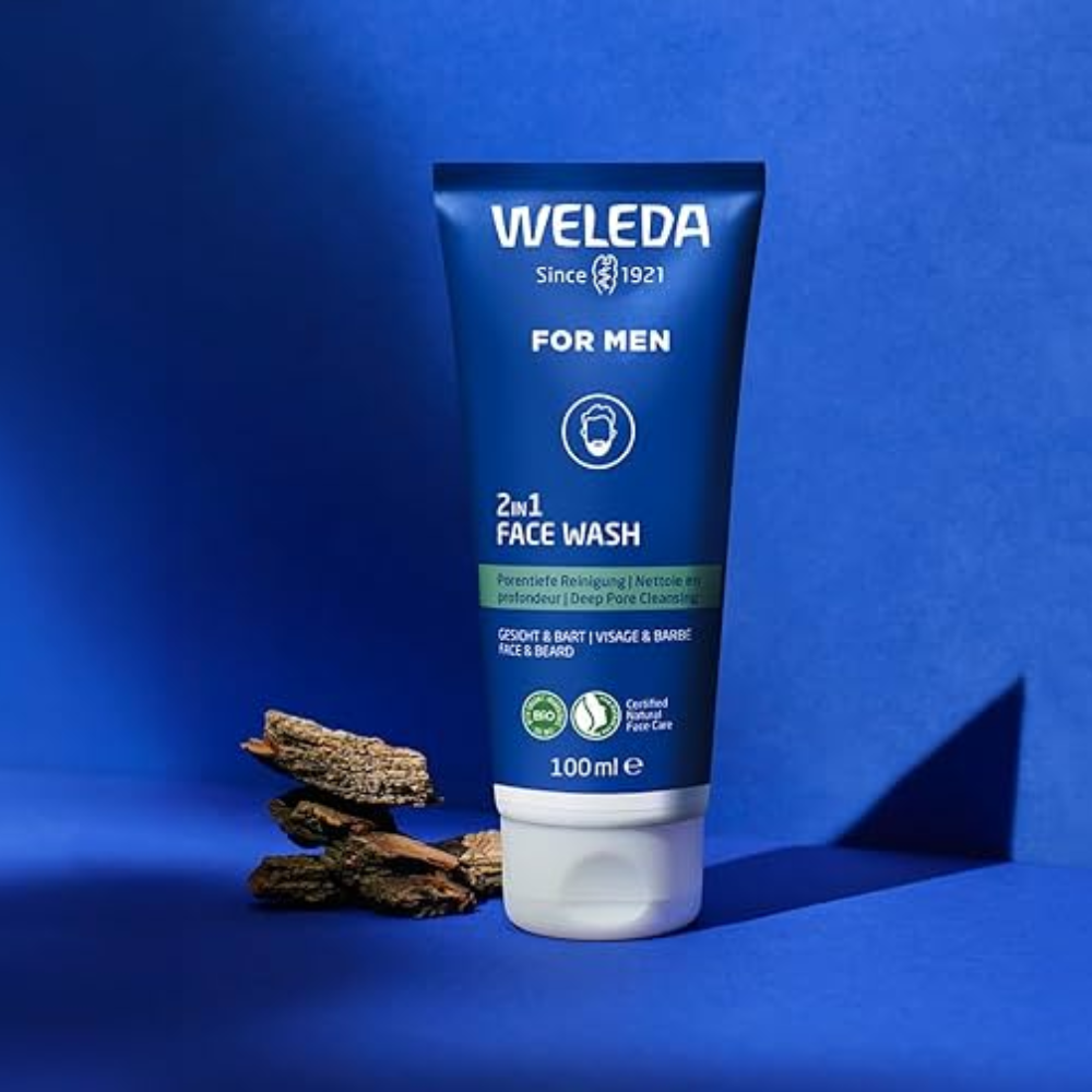 Weleda Men Face Wash 100mL & Multi-Action Serum 30mL Duo
