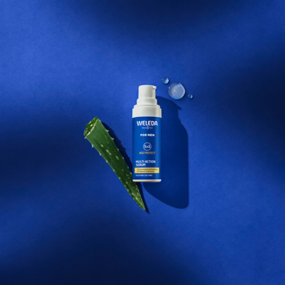 Weleda Men Face Wash 100mL & Multi-Action Serum 30mL Duo