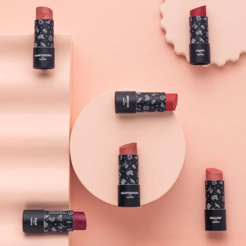 2 x ETHIQUE Lipstick 8g - Poppy Ruby Red