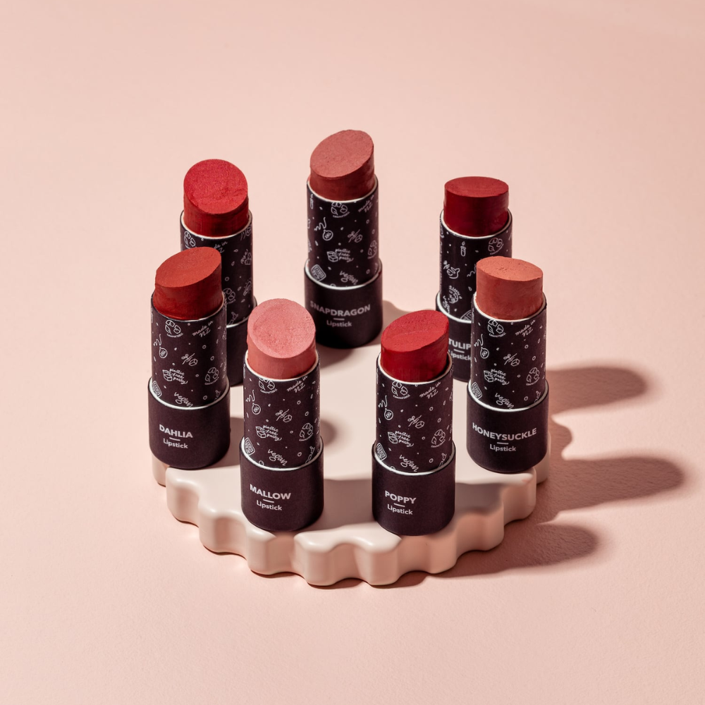 2 x ETHIQUE Lipstick 8g - Poppy Ruby Red