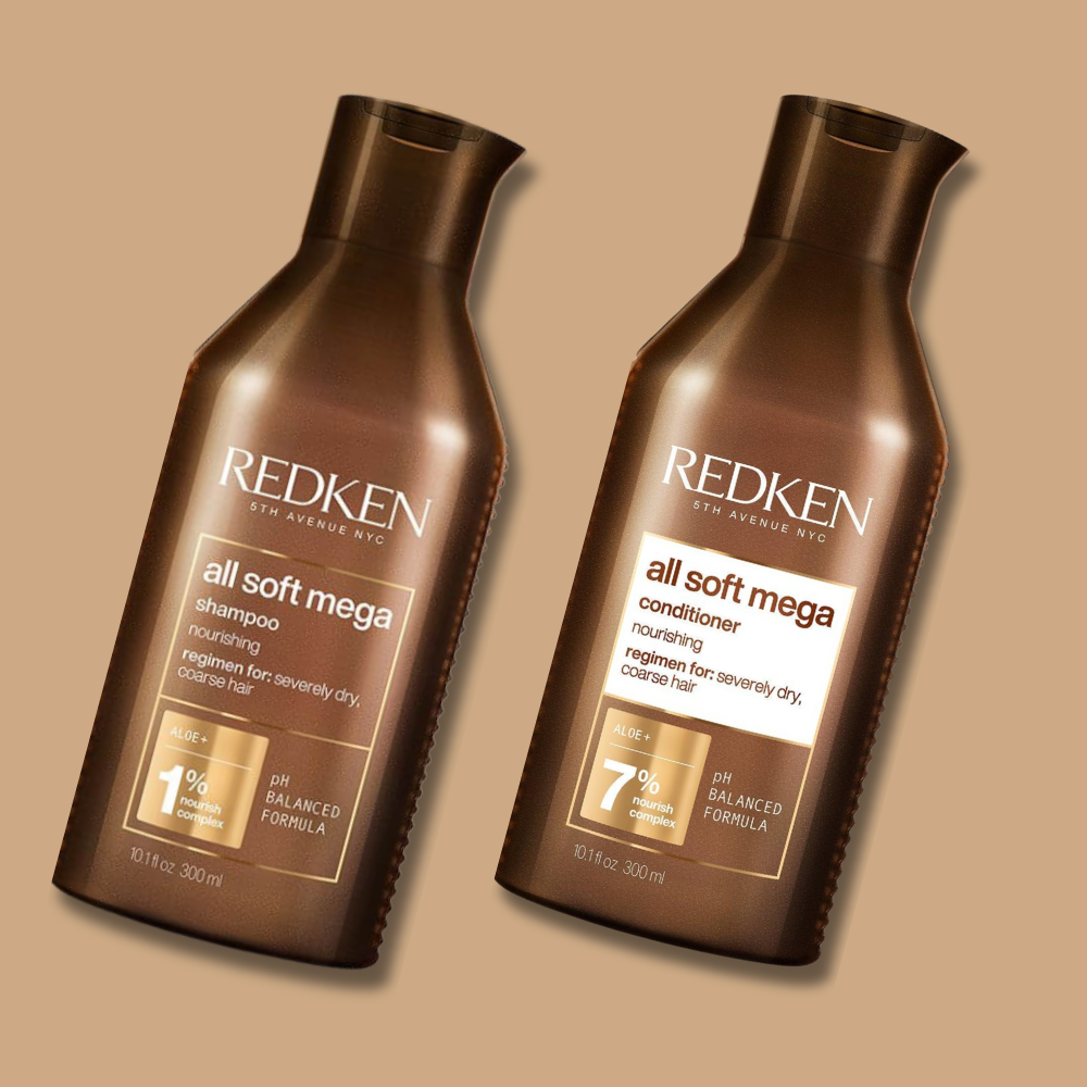 Redken All Soft Mega Shampoo & Conditioner 300mL Duo