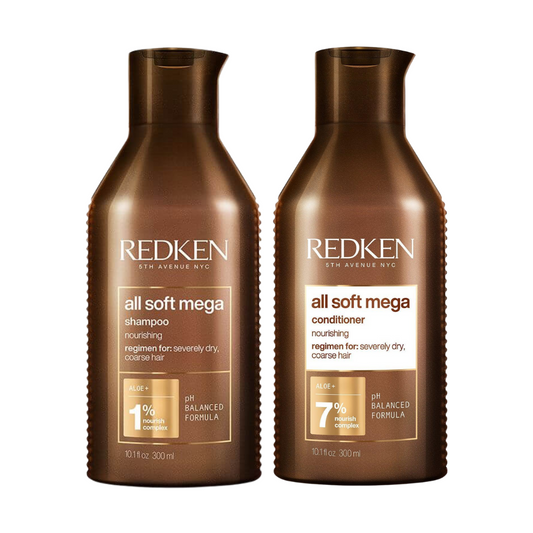 Redken All Soft Mega Shampoo & Conditioner 300mL Duo