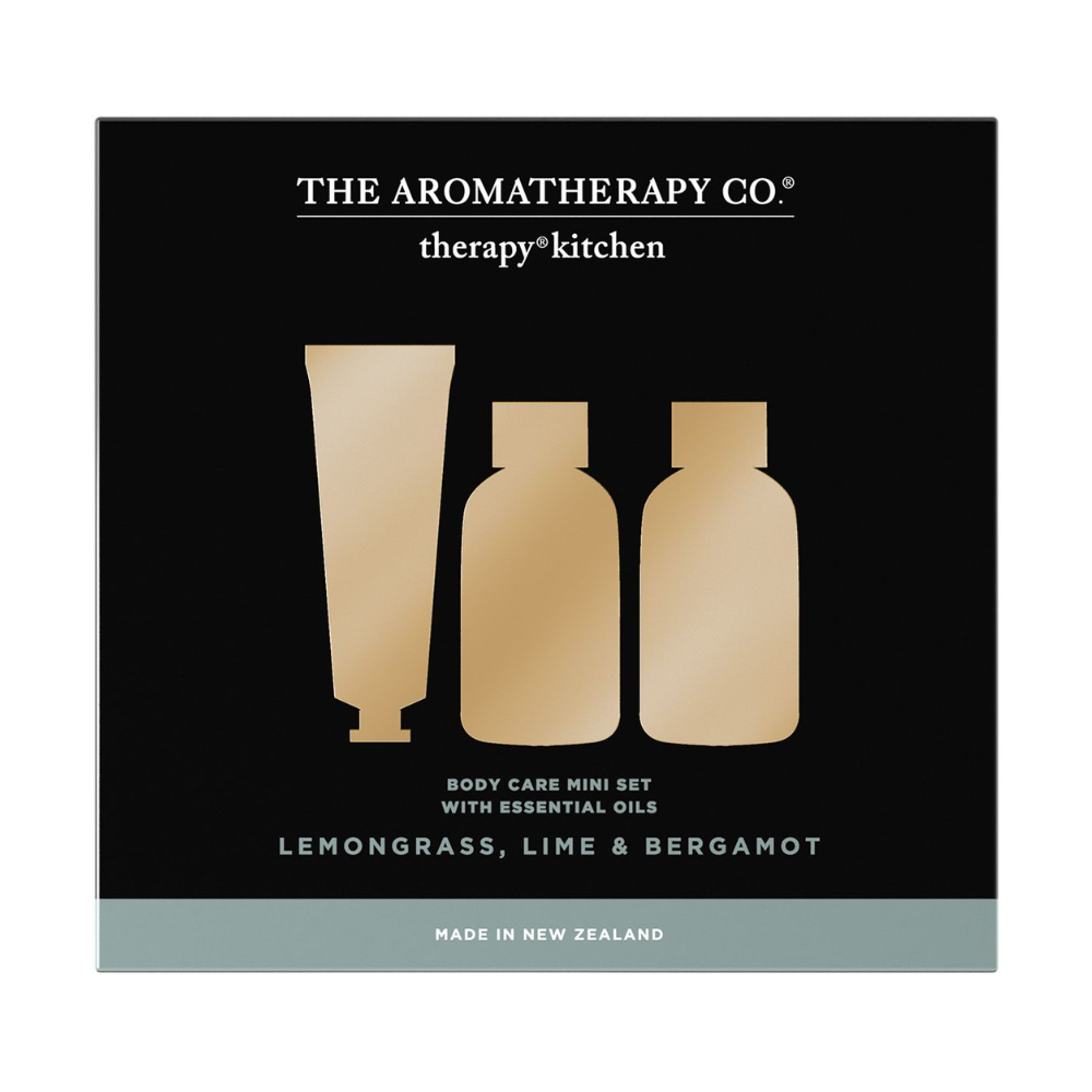 The Aromatherapy Co. Therapy Kitchen Body Care Trio Set - Lemongrass, Lime and Bergamot