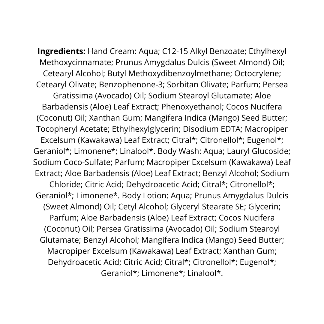 The Aromatherapy Co. Therapy Kitchen Body Care Trio Set - Lemongrass, Lime and Bergamot