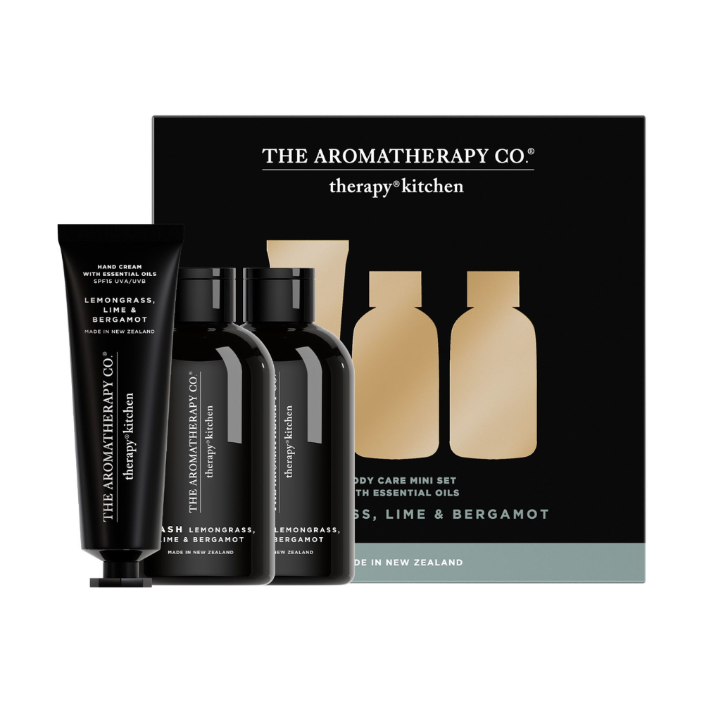 The Aromatherapy Co. Therapy Kitchen Body Care Trio Set - Lemongrass, Lime and Bergamot
