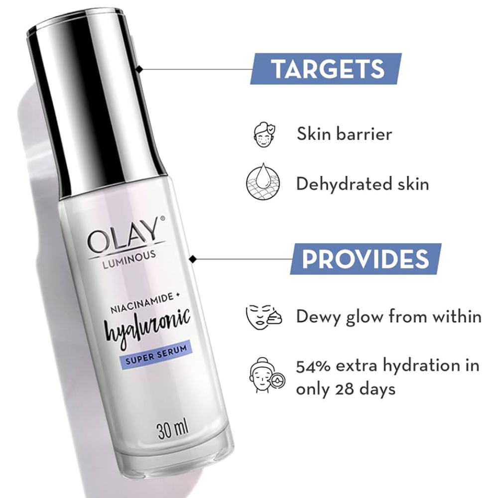 Olay Luminous Niacinamide + Hyaluronic Super Serum 30mL
