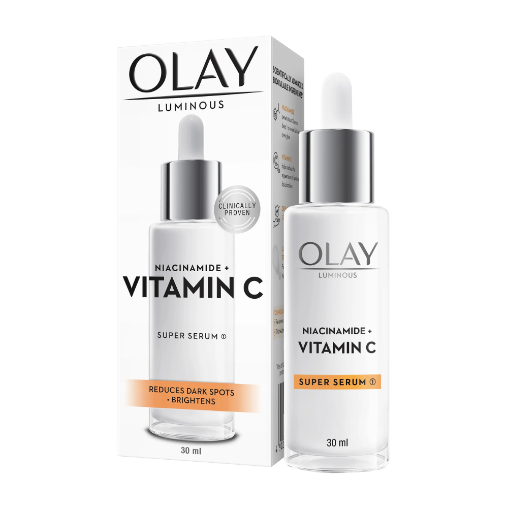 Olay Luminous Niacinamide + Vitamin C Moisturiser & Serum Set
