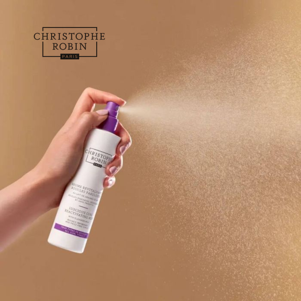Christophe Robin Luscious Curl Reactivating Mist with Flaxseed Milk 150mL