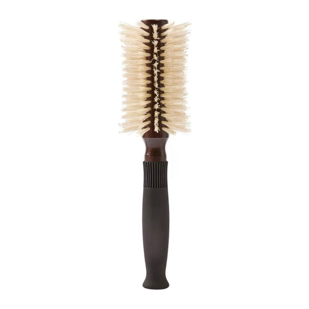 Christophe Robin Pre-Curved Blowdry Hairbrush 12 Rows with Natural Boar-Bristle & Wood