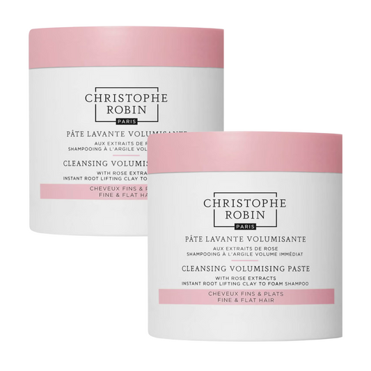 2 x Christophe Robin Cleansing Volumizing Paste Clay to Foam Shampoo 75mL