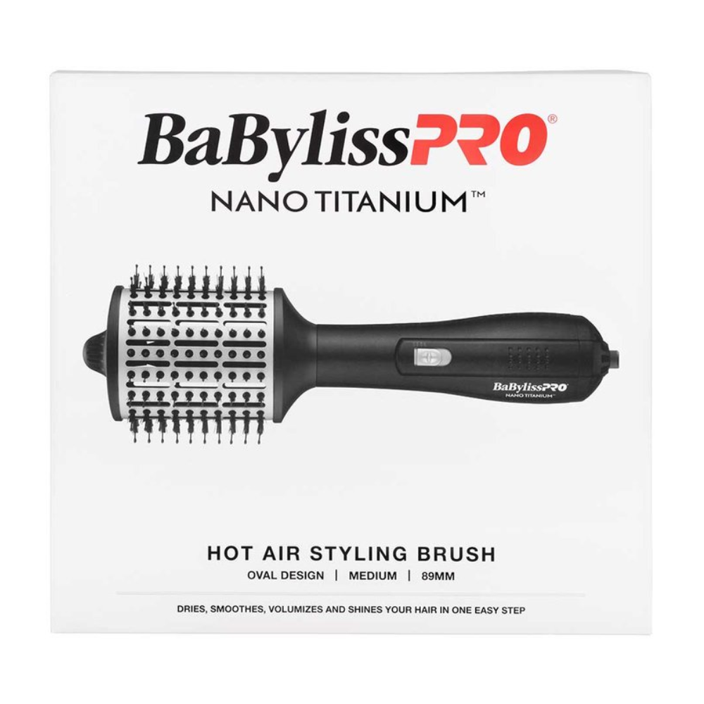 BaBylissPRO Nano Titanium Hot Air Styling Brush Oval 89mm