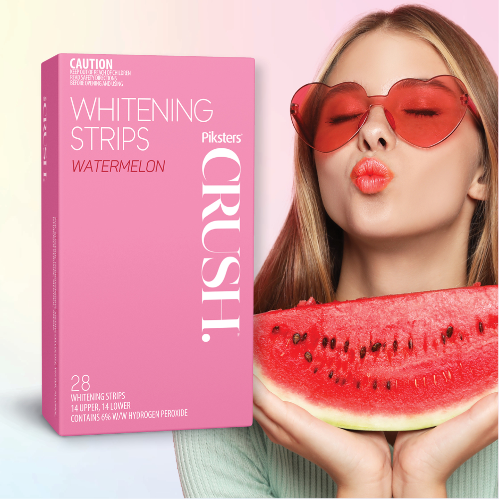 5 x Piksters Crush Whitening Strips 28 Pack - Watermelon