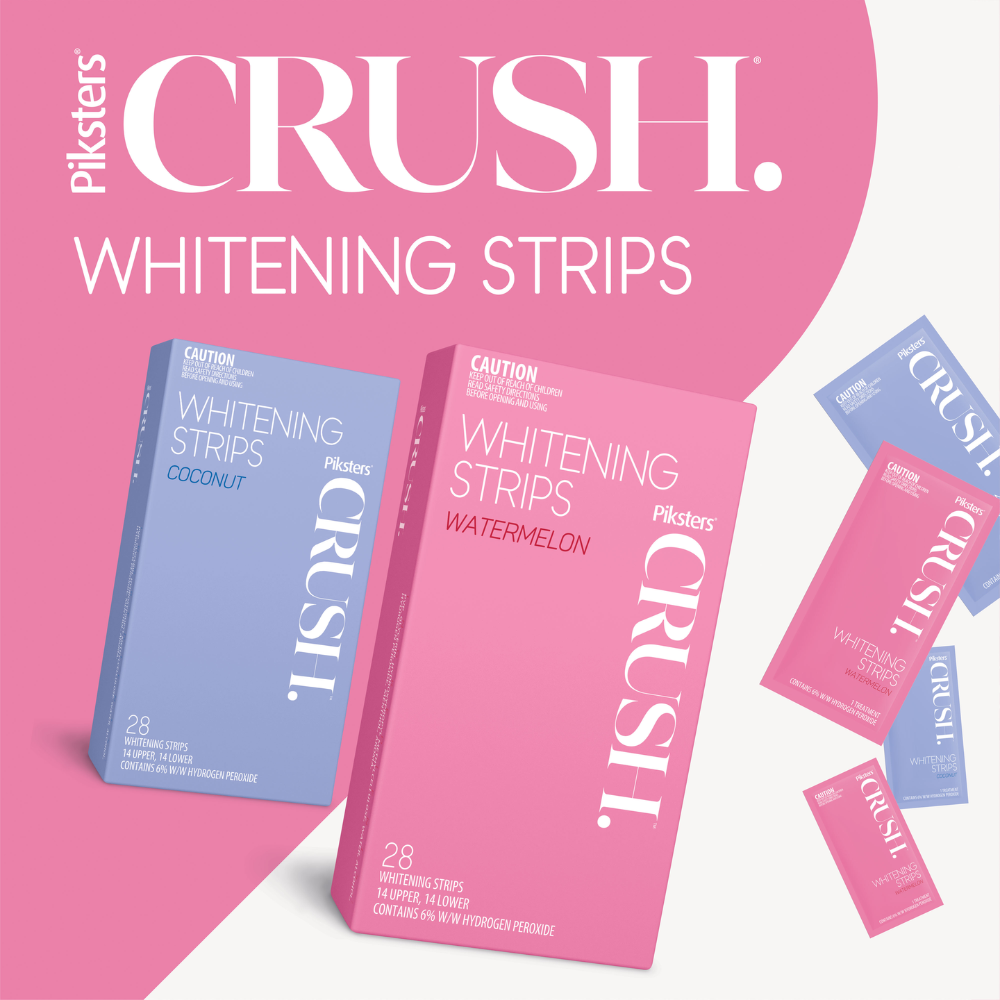 5 x Piksters Crush Whitening Strips 28 Pack - Watermelon