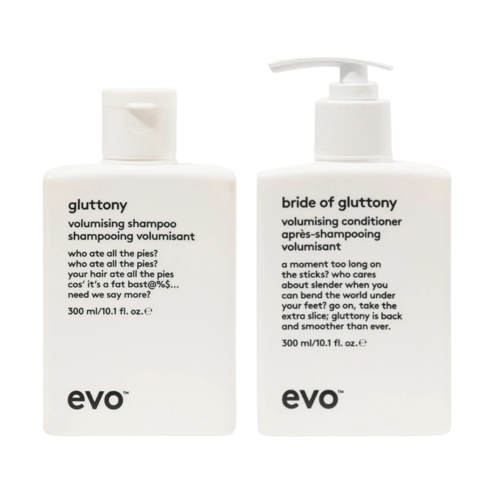 Evo Gluttony Volumising Shampoo & Conditioner 300mL Duo