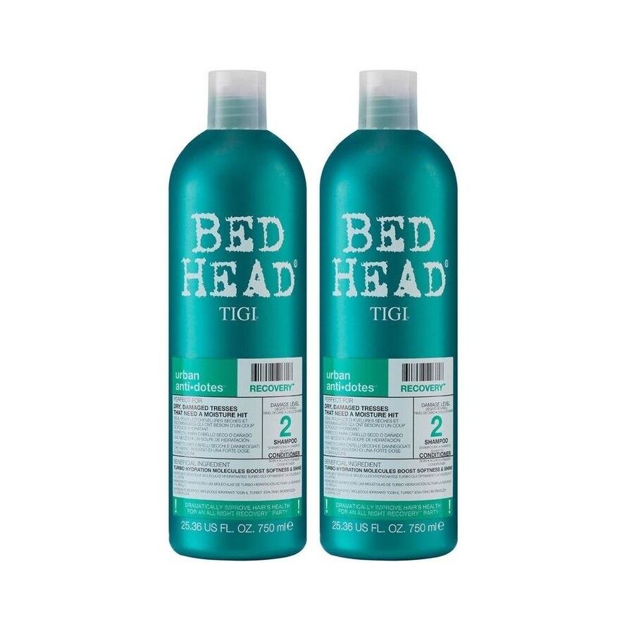 2 x TIGI Bed Head Urban Antidotes Level 2 Recovery Shampoo 750mL