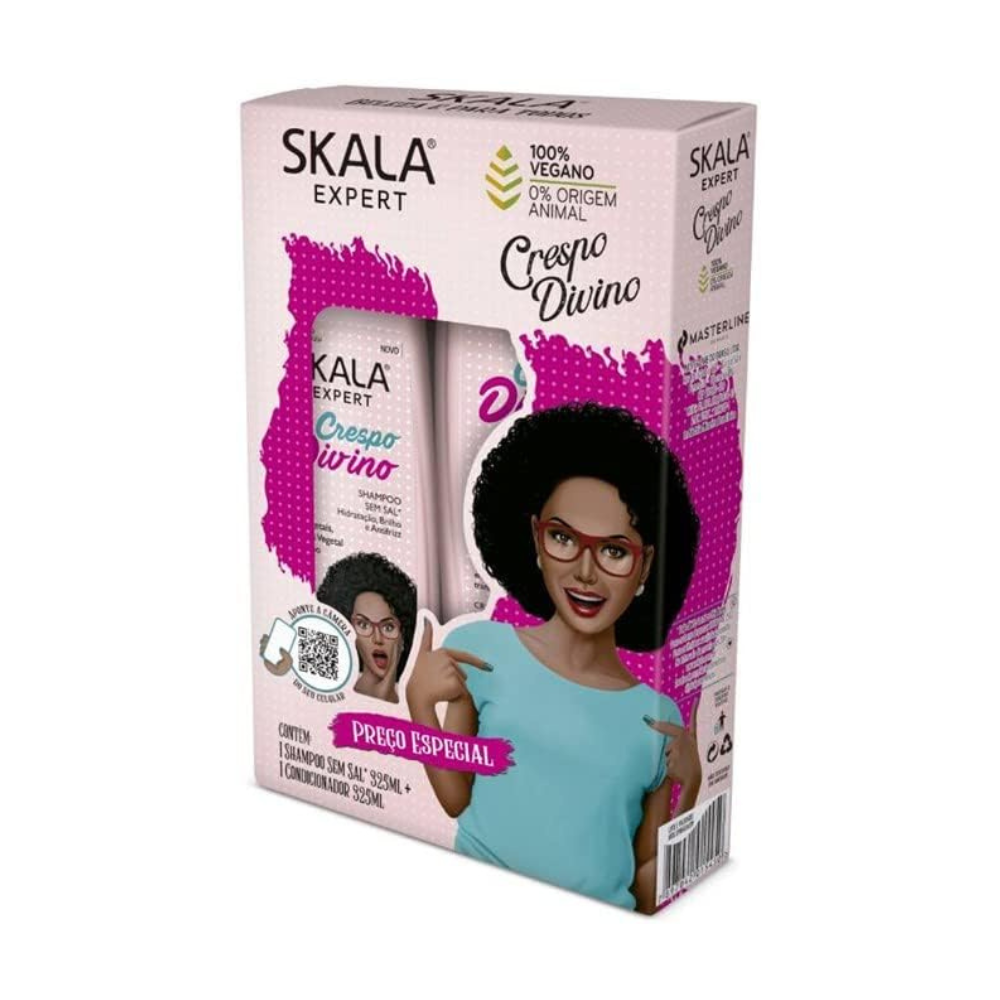 Skala Brasil Crespo Divino Divine Curls Shampoo & Conditioner Kit 325mL