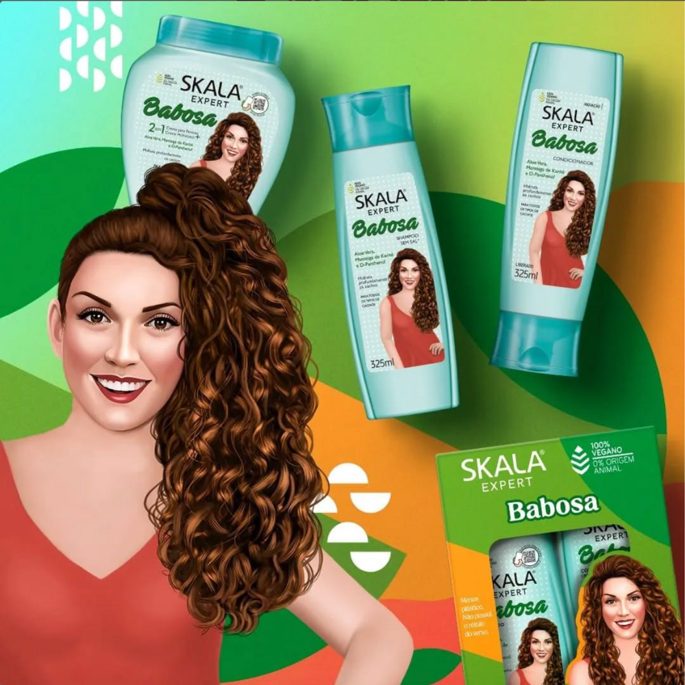 Skala Brasil Babosa Aloe Vera Shampoo & Conditioner Kit 325mL