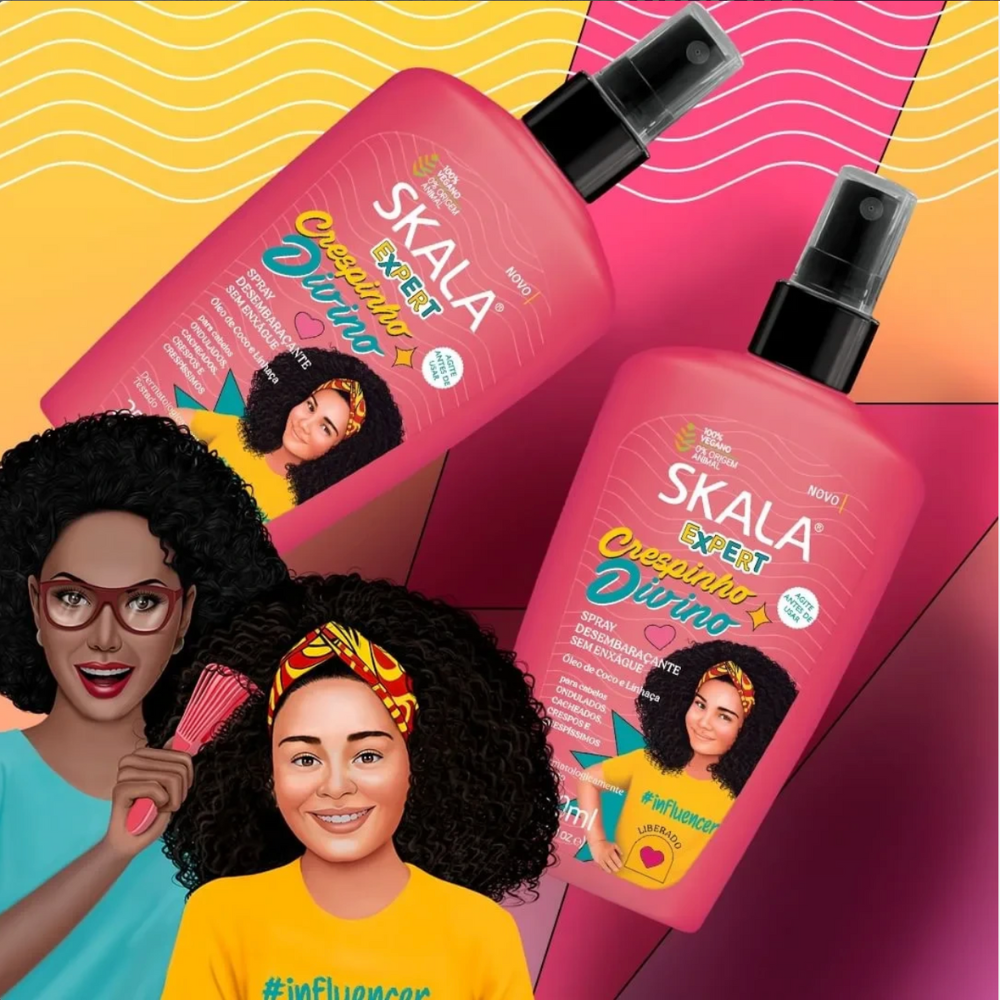 Skala Brasil Crespinho Divino Divine Curls Kids Shampoo & Conditioner Kit 325mL