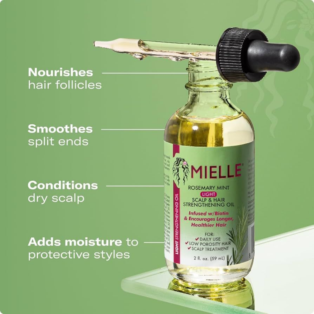 Mielle Rosemary Mint Light Scalp & Hair Strengthening Oil 59mL