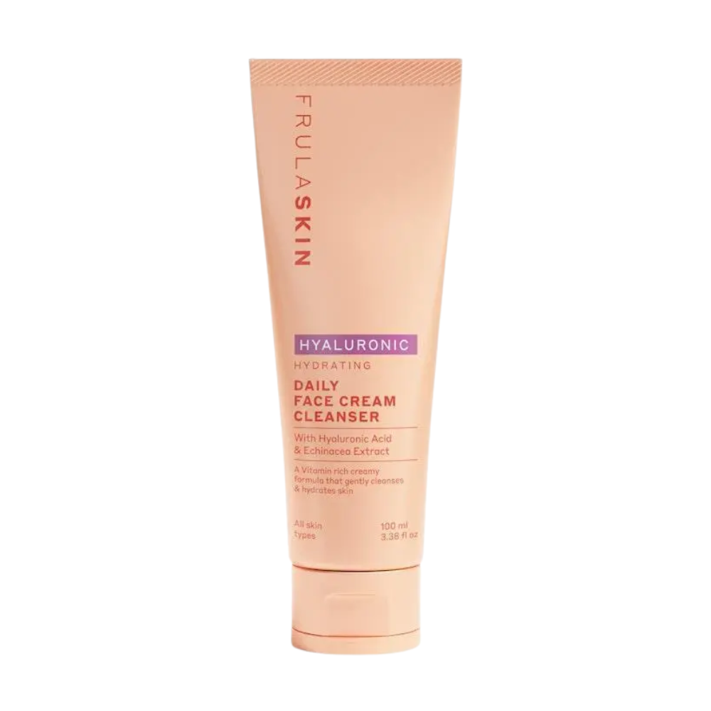 3 x Frula Skin Daily Face Cream Cleanser with Hyaluronic Acid & Echinacea 100mL