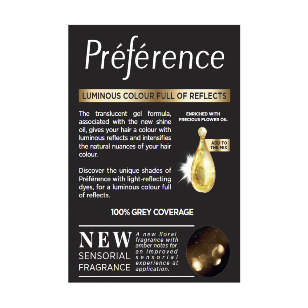 3 x L'Oreal Paris Preference Permanent Hair Colour - 6.21 Zurich Cool Iridescent Light Brown