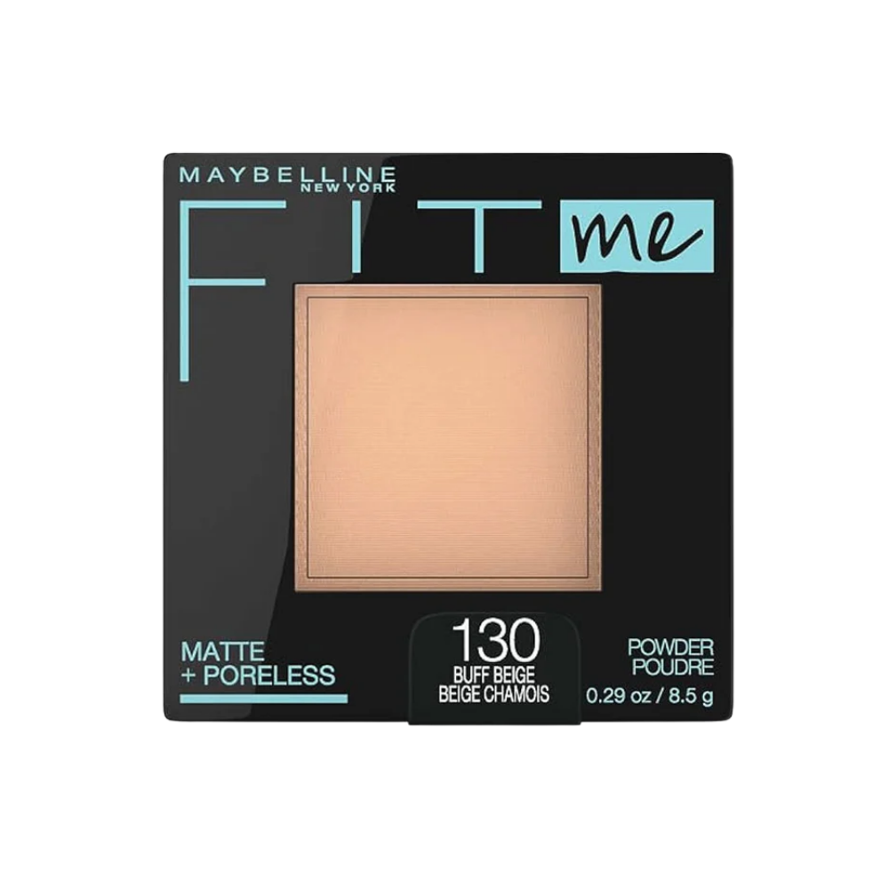 2 x Maybelline Fit Me Matte & Poreless Pressed Powder 8.5g - 130 Buff Beige