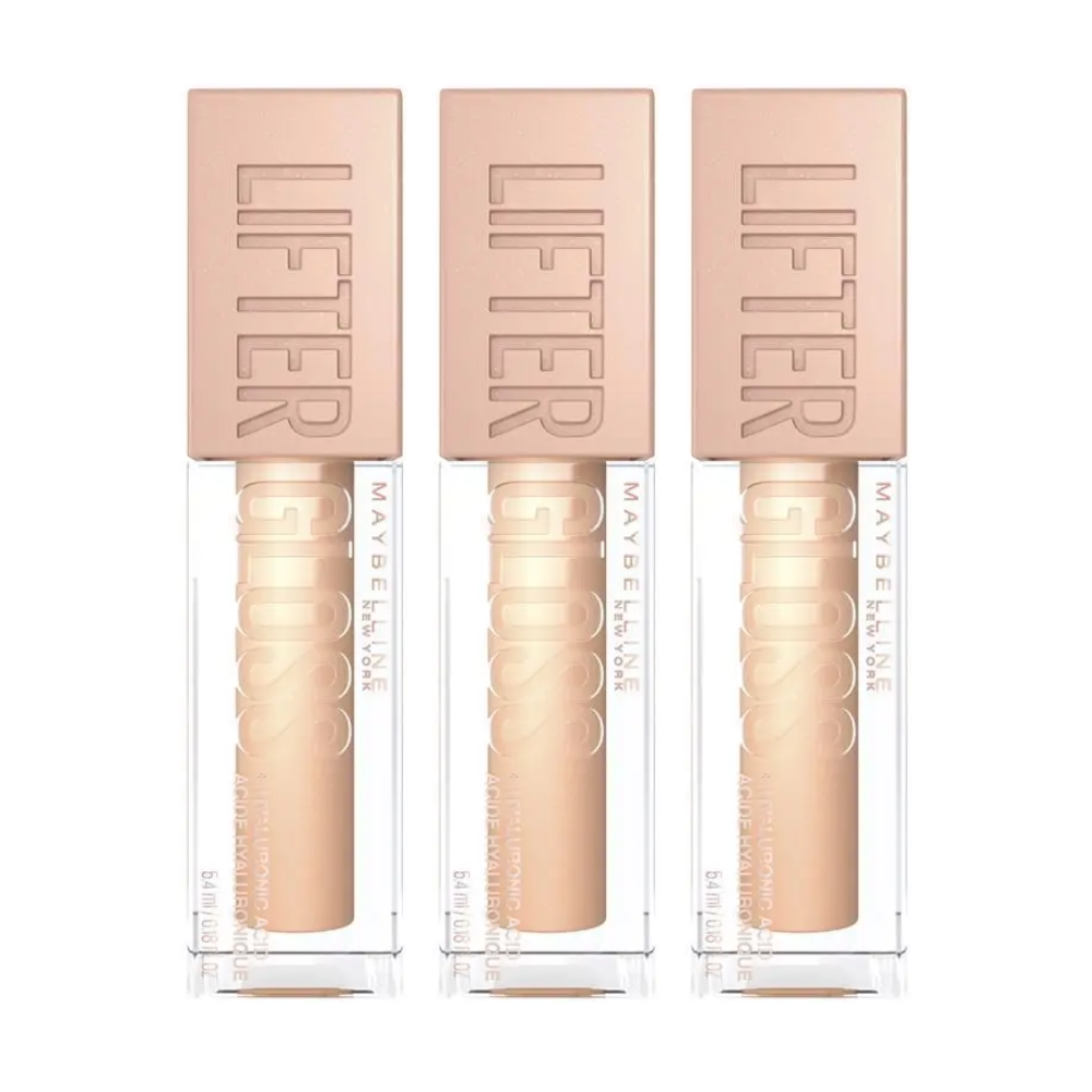 3 x Maybelline Lifter Gloss Hydrating Lip Gloss 5.4mL - 20 Sun