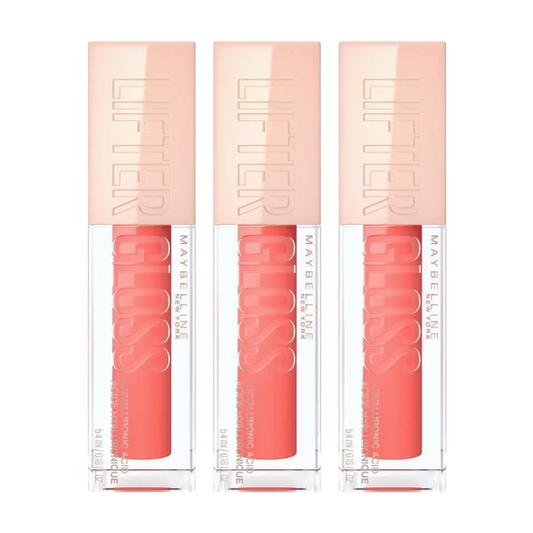 3 x Maybelline Lifter Gloss Hydrating Lip Gloss 5.4mL - 22 Peach Ring