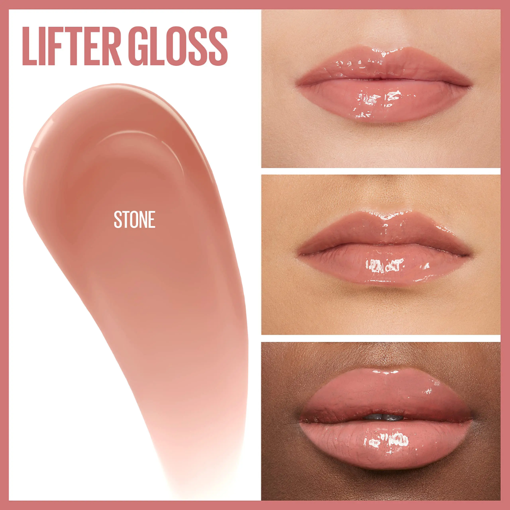 3 x Maybelline Lifter Gloss Hydrating Lip Gloss 5.4mL - 800 Stone