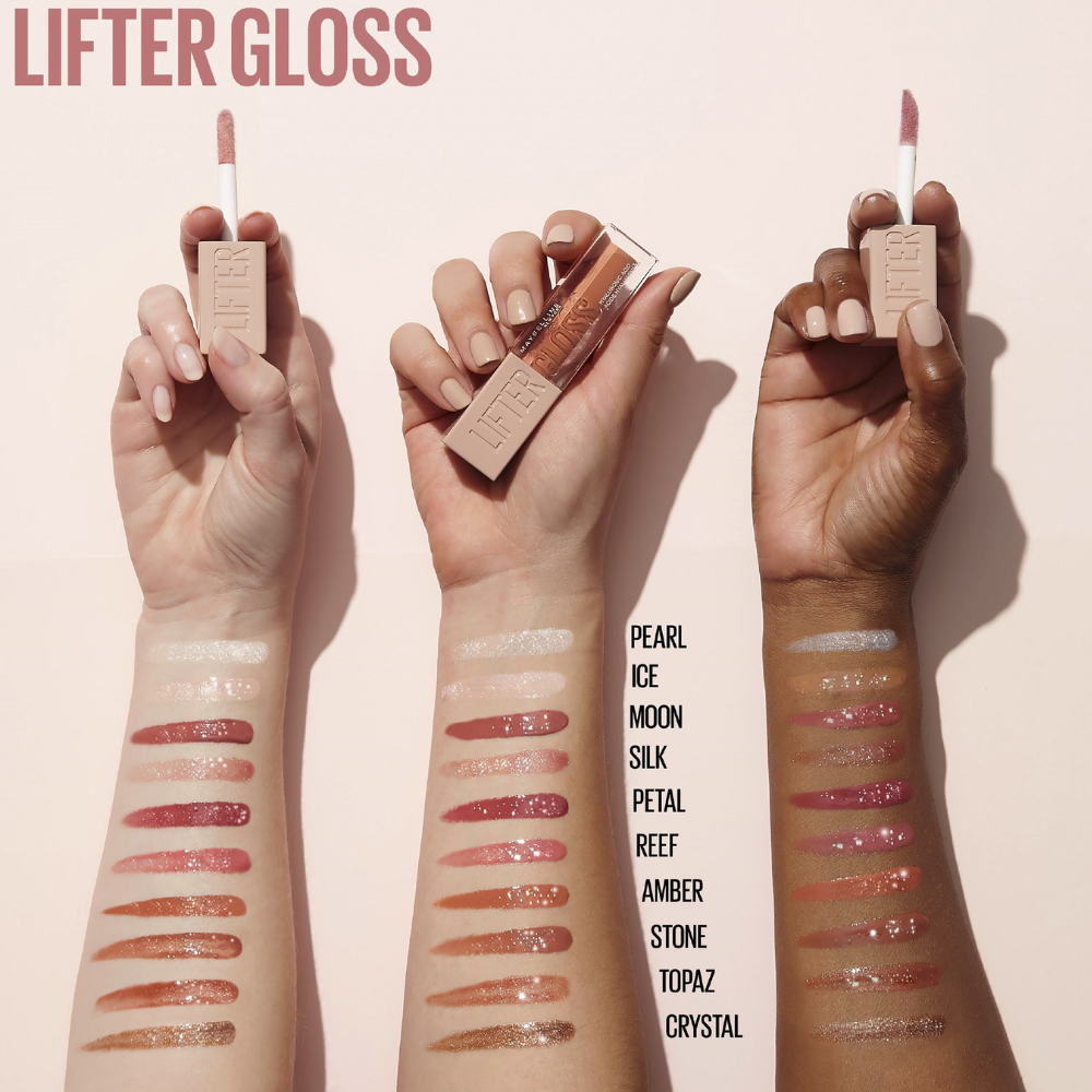 3 x Maybelline Lifter Gloss Hydrating Lip Gloss 5.4mL - 800 Stone