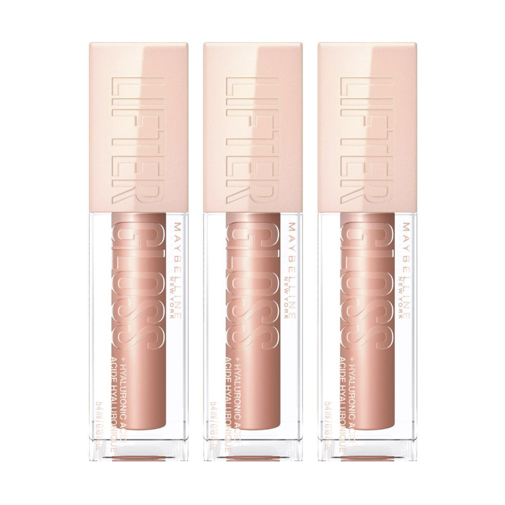 3 x Maybelline Lifter Gloss Hydrating Lip Gloss 5.4mL - 800 Stone