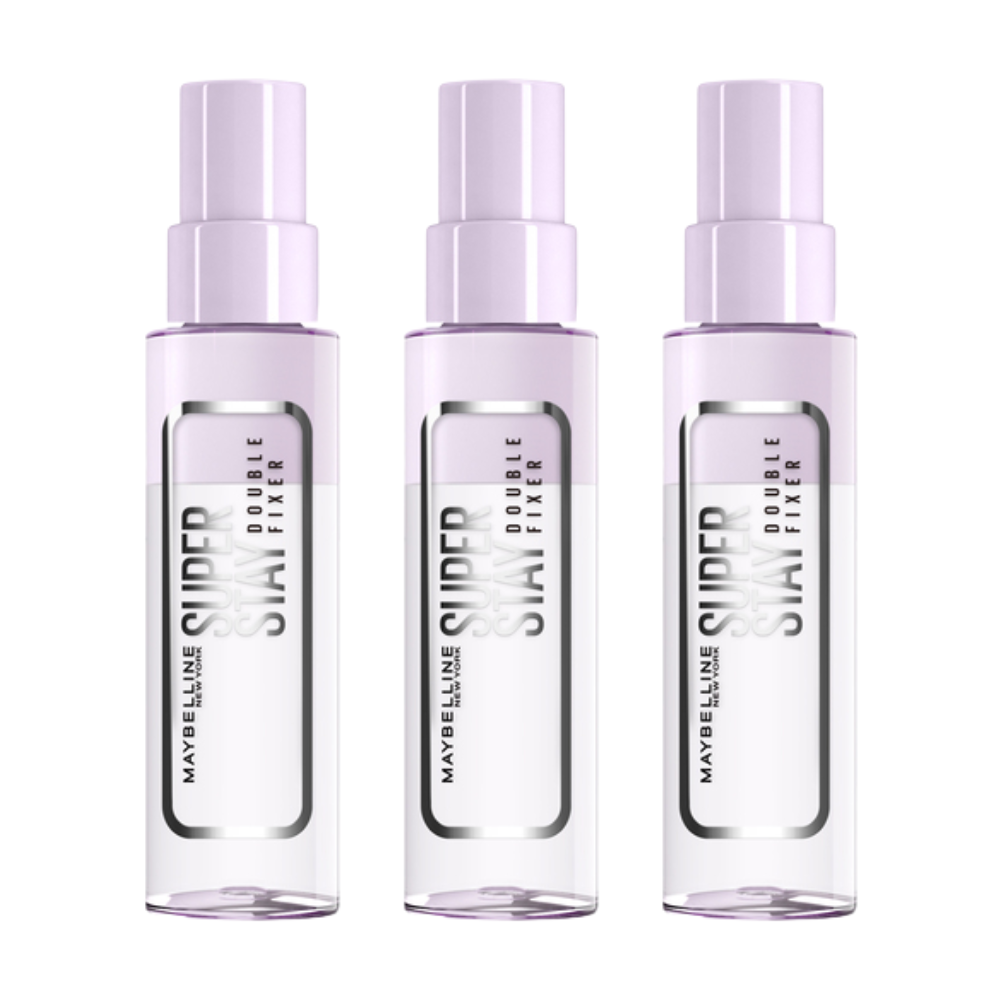 3 x Maybelline SuperStay Double Fixer Setting Spray 55mL