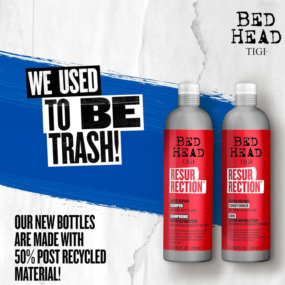 TIGI Bed Head Urban Antidotes Level 3 Resurrection Shampoo & Conditioner 750mL Duo