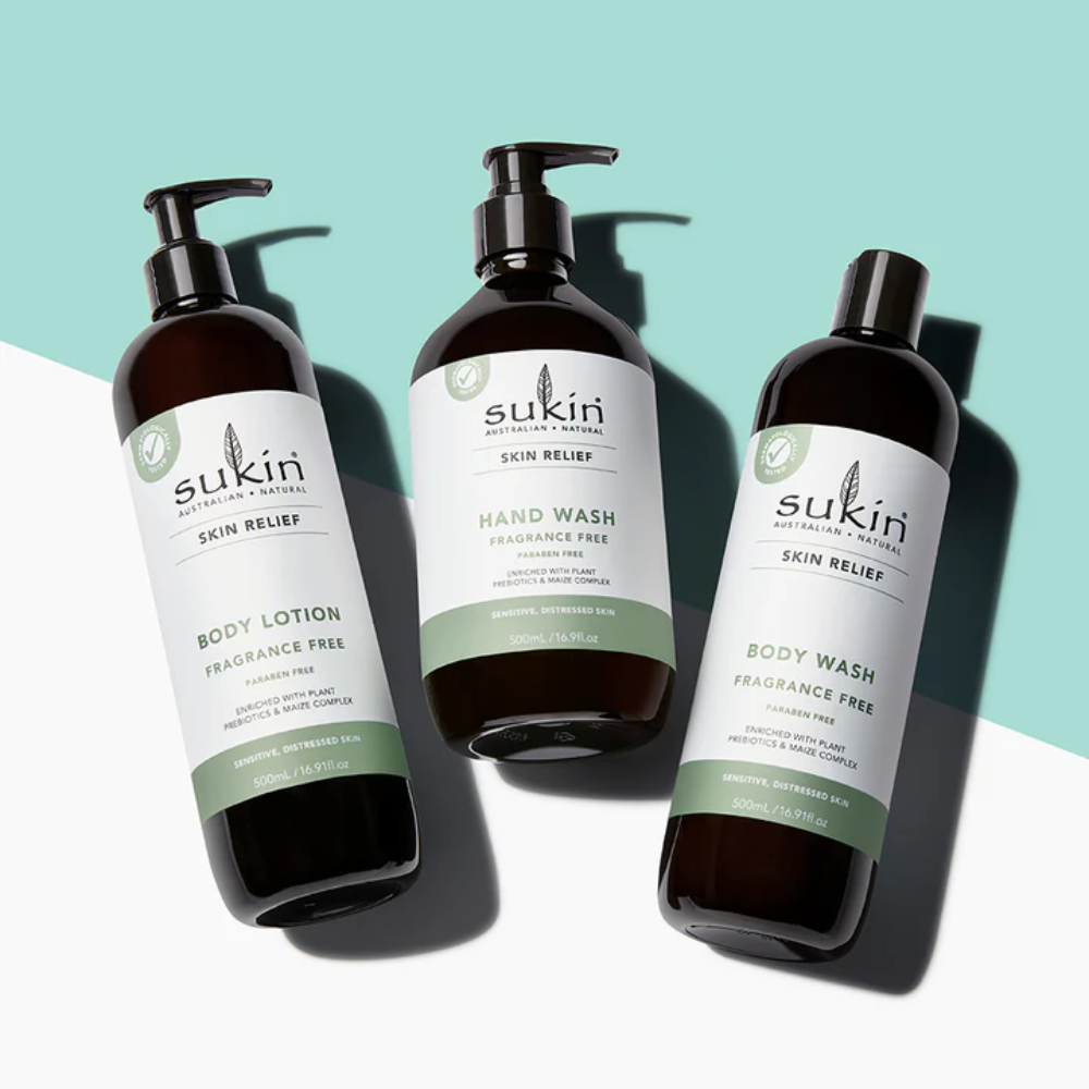 2 x Sukin Skin Relief Body Lotion 500mL